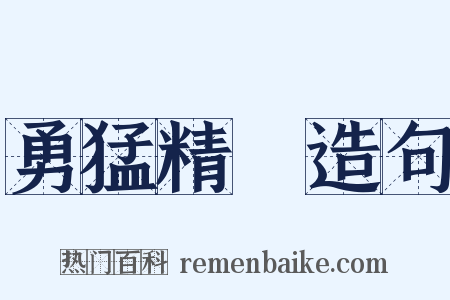 勇猛精進造句是什么意思的图片